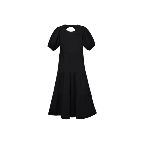 Desigual Короткий рукав Платье Женское Черное