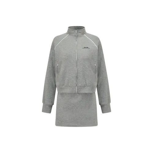 FIAWANG Повседневный костюм унисекс серый зеленый