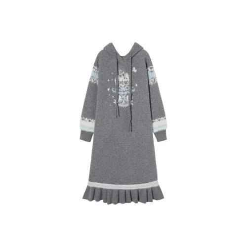 EPTISON WOMAN Длинное платье с длинными рукавами для женщин