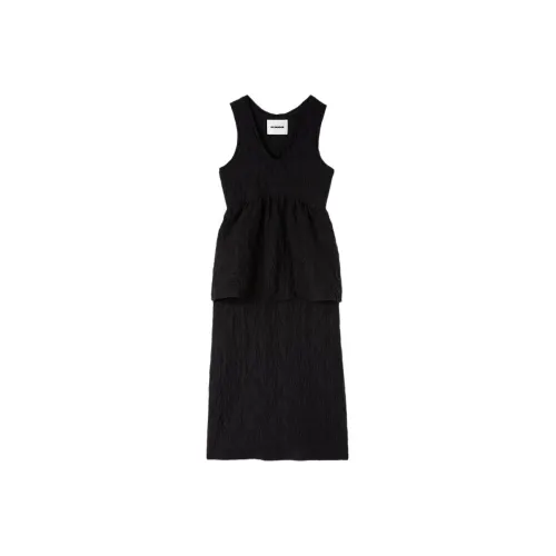 JIL SANDER Черные Женские Платья без рукавов