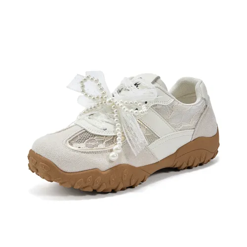 La Chapelle Slip-resistant Abrasion-resistant Low Top Casual Shoes Women's Beige Ла Шапель Противоскользящие Устойчивые к истиранию Низкие Топ Повседневная Обувь Женская Бежевая