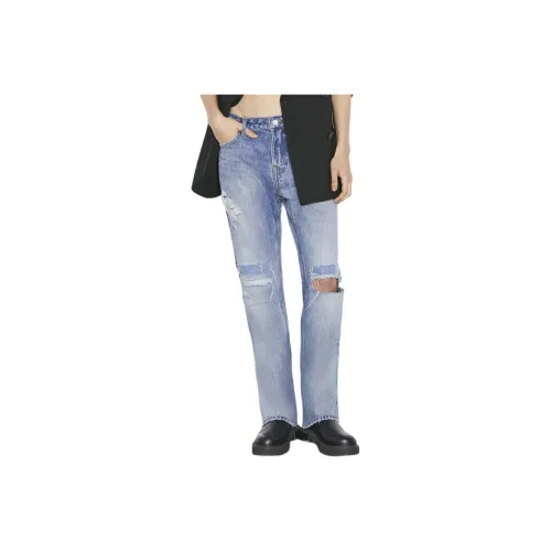 Рамка Синий Женские Джинсы