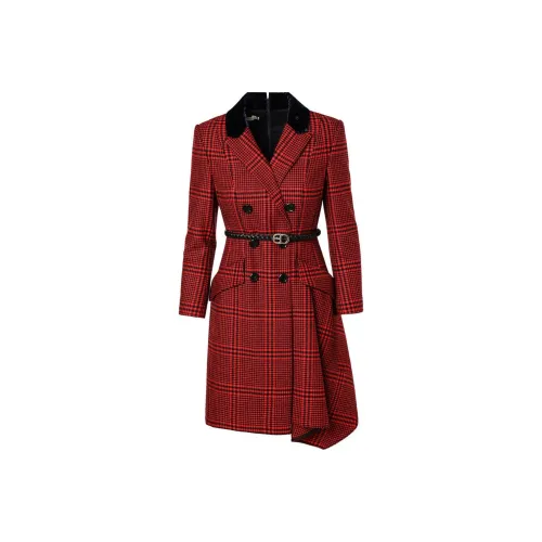 OBBLIGATO Red Женские Длинные Рукава Платья