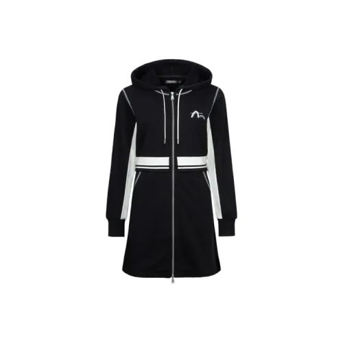 EVISU Черный Женские Длинные Платья с Длинными Рукавами