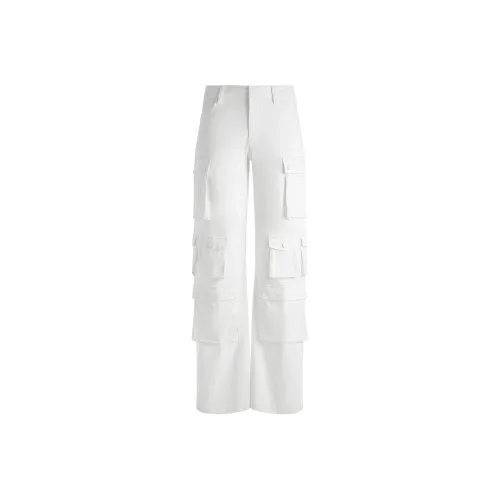 ALICE+OLIVIA SS24 Карго Брюки Женские Белые