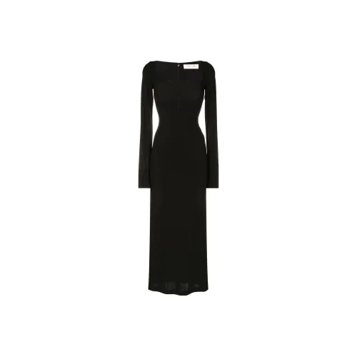 1017 Alyx 9SM Black Женские Длинные Платья с Рукавами