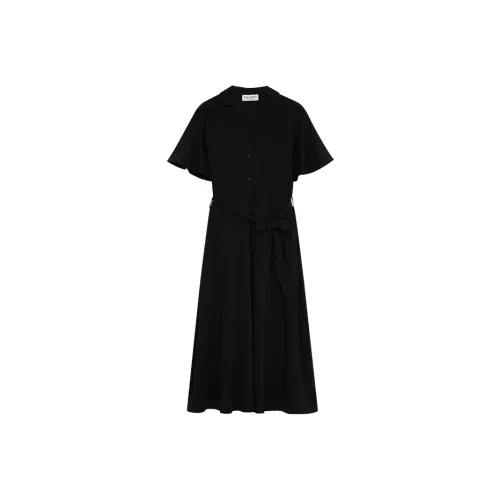 MARC OPOLO Короткий рукав Платье Женское Черное