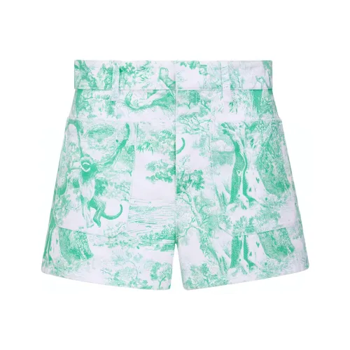 DIOR SS24 Повседневные шорты Женские Белый Синий