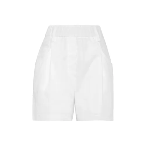 BRUNELLO CUCINELLI SS24 Повседневные шорты Женские Белые