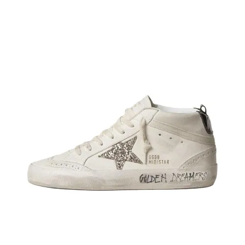 Golden Goose Mid Star MID Топ Скейтборд Кроссовки Женские Белые