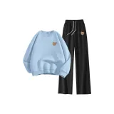 Синий (Surprised Bear Логотип на груди) + Черный (Surprised Bear Логотип на штанах)