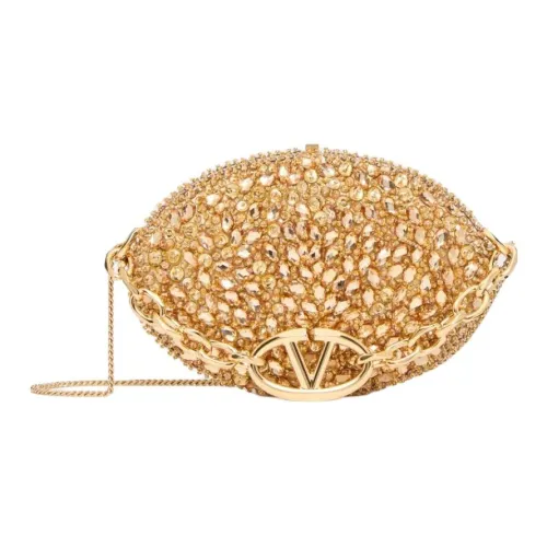 Valentino CARRY SECRETS Металлическая Сумка через плечо Сумка Женская Золотая