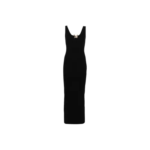 Blumarine SS24 Sleeveless Dress Women's Black Блумарине SS24 Без рукавов Платье Женское Черное