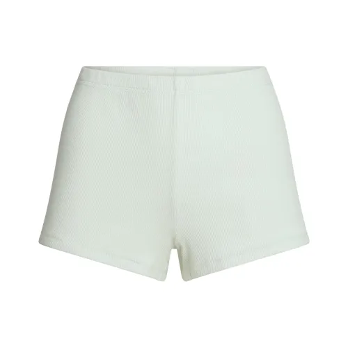 SKIMS SS25 Cotton Ribbed Loose Short Casual Shorts Women's Mint Mint