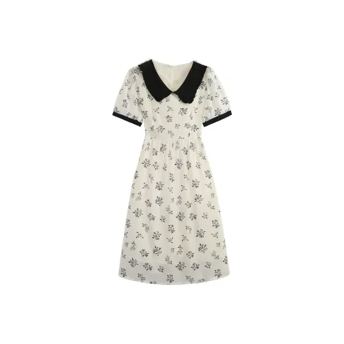 PAIN OR PLEASURE Короткий рукав Платье Женское Белое