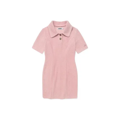 KIRSH Короткий рукав Платье Женское Лососевое
