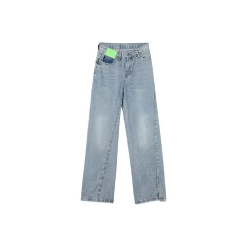 YITOUAGUA Светло-синие женские джинсы