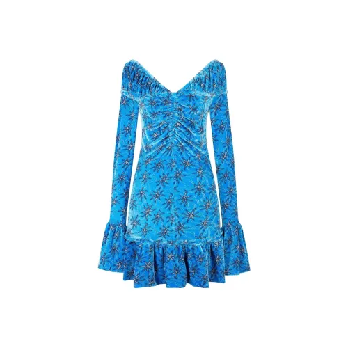 Paco Rabanne SS23 Длинное Платье с Длинными Рукавами Женское