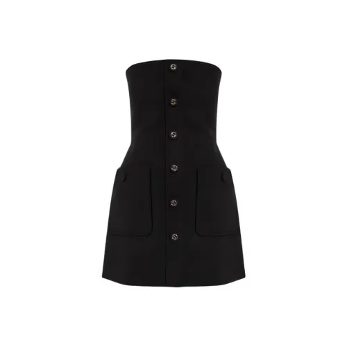 GUCCI Без рукавов Платье Женское Черное