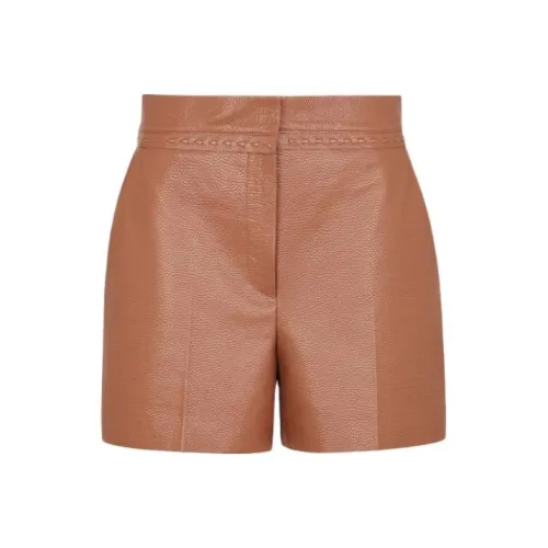 FENDI SS24 Повседневные шорты Женские Коричневый