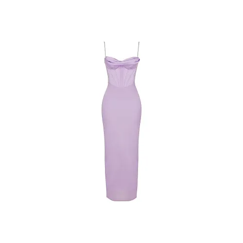 HOUSE OF CB CHARMAINE Slip Платье Женское Лаванда Лаванда