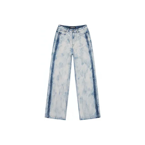 SMFK Wild World Wild World Series Джинсы Женские Синий деним Камуфляж