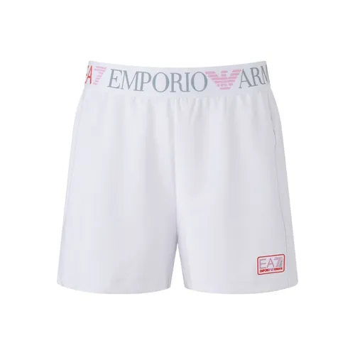 EMPORIO ARMANI EA7 SS24 Повседневные шорты Женские Белые