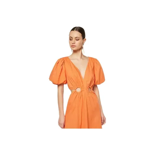 ELLIATTCOLLECTIVE Короткое платье с короткими рукавами женское