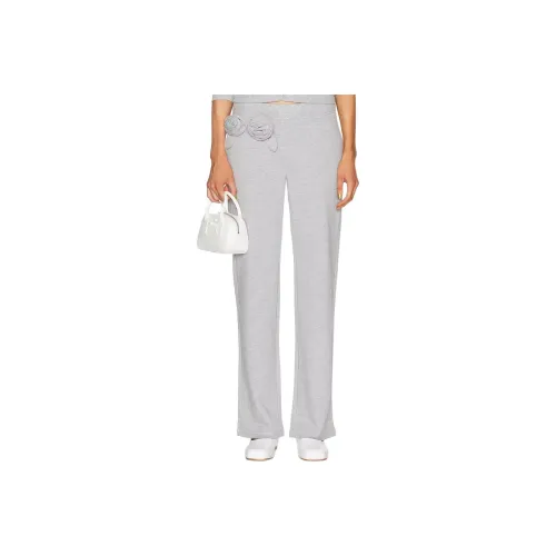 SANDY LIANG Вязаные спортивные брюки женские серые