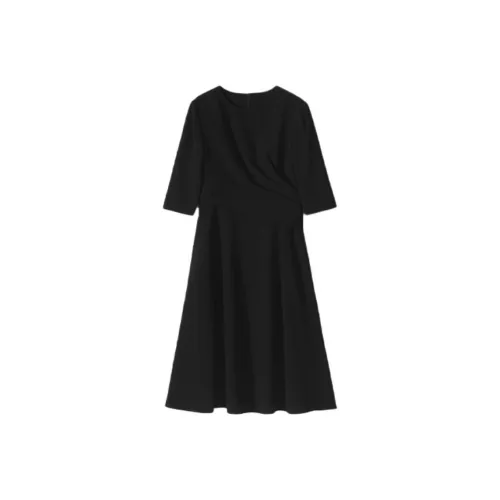 Kele Coco Короткий рукав Платье Женское Черное