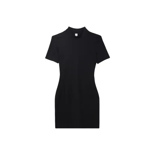 lululemon Короткий рукав Платье Женское Черное
