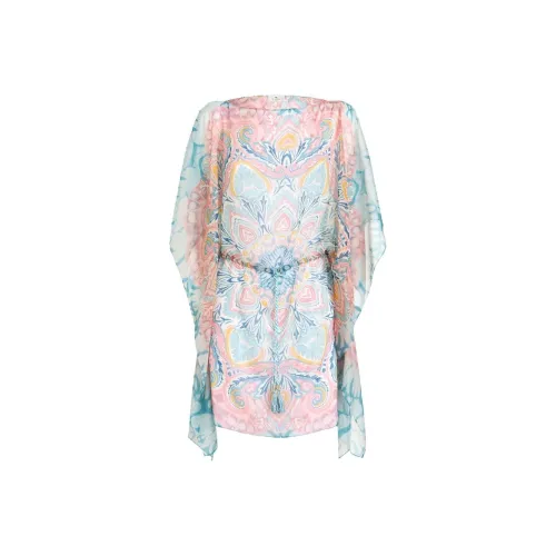 ETRO Многоцветные Женские Длинные Платья с Рукавами