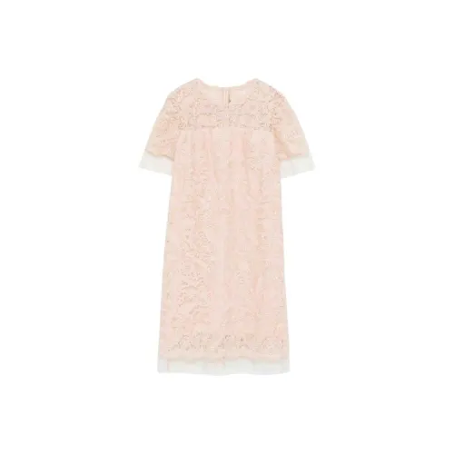 ERMANNO SCERVINO Светло-розовый Женские Короткие Платья с Рукавами