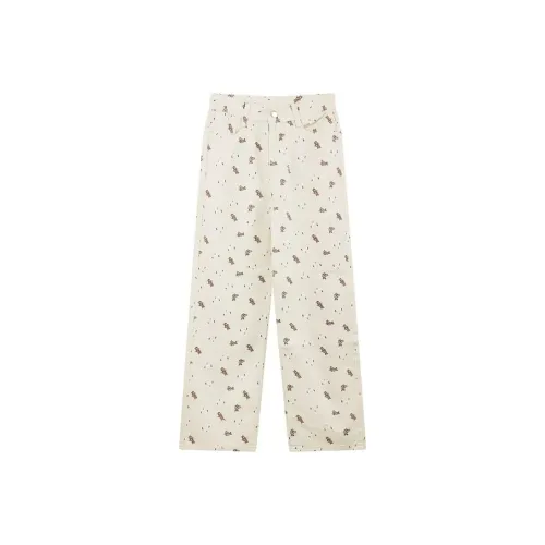 SHUHAOBAI Белый Женские Джинсы