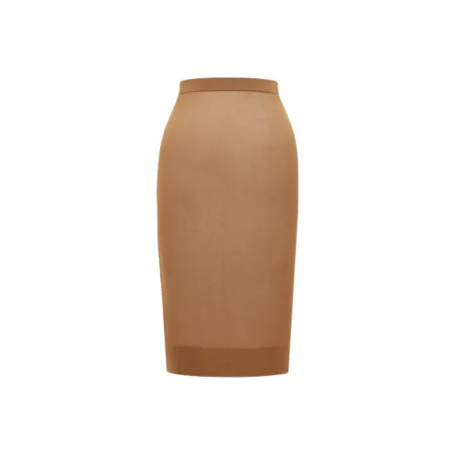 SAINT LAURENT KNIT Длинная Юбка Женская Цвет Фундуковый