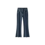 Джинсовый синий, серый, модель 88401