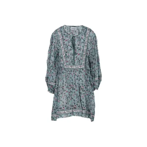 ISABEL MARANT ETOILE Многоцветные Женские Длинные Платья с Рукавами