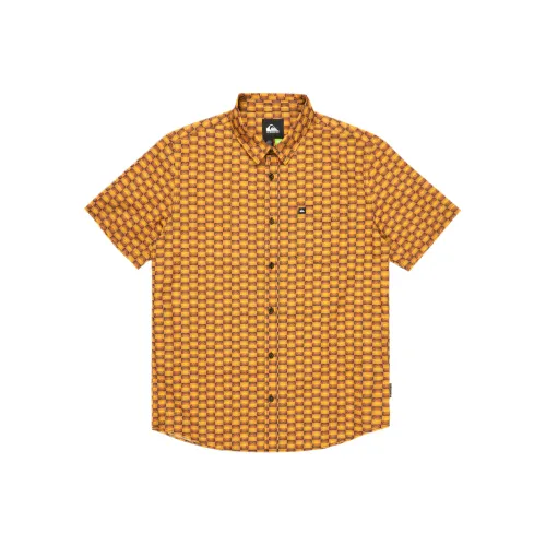 Quiksilver Apero Organic Классическая рубашка мужская желтая