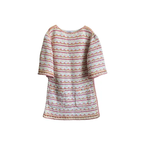 CHANEL Короткий рукав Платье Женское Белое