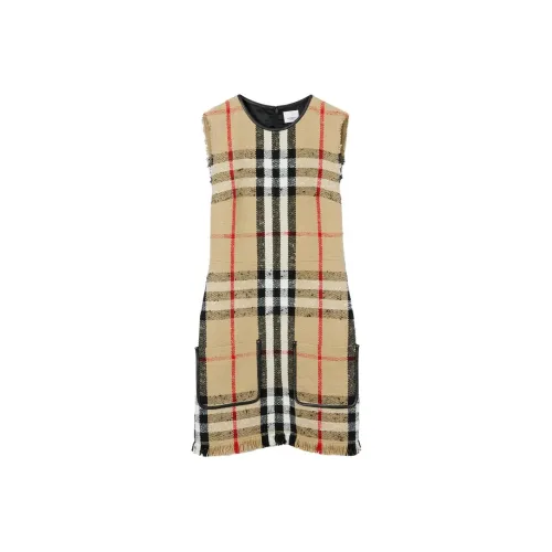 Burberry Без рукавов Платье Женское Желтое