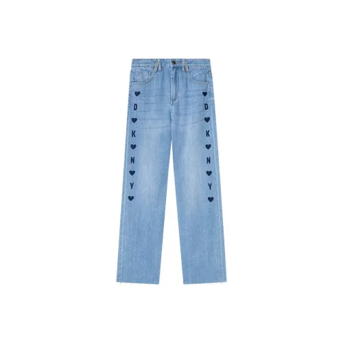 DKNY Светло-синий деним Женские Джинсы