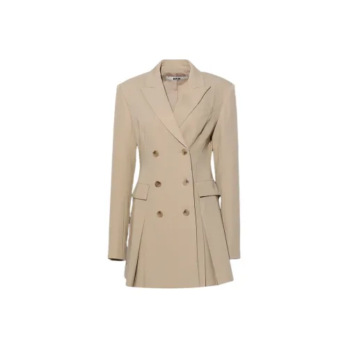 DPLAY Длинное платье с длинными рукавами женское хаки