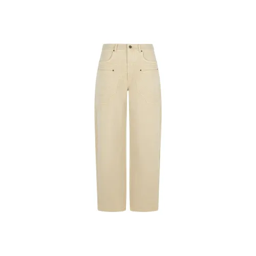 ISABEL MARANT ETOILE Бежевые Женские Джинсы