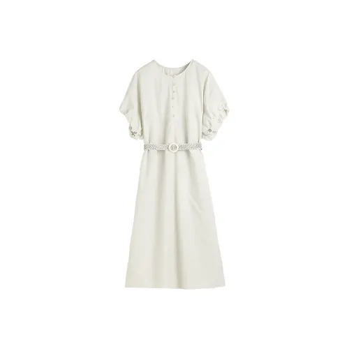 Hang Yi Court SS24 Короткое платье с короткими рукавами женское