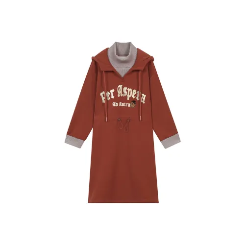 ELF SACK Длинное платье с длинными рукавами женское