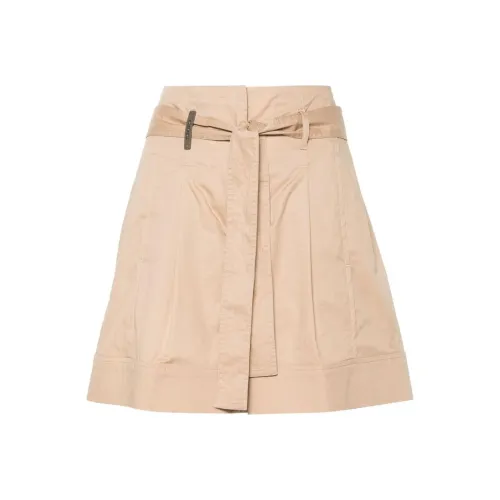 PESERICO Повседневные шорты женские Светлый умбра