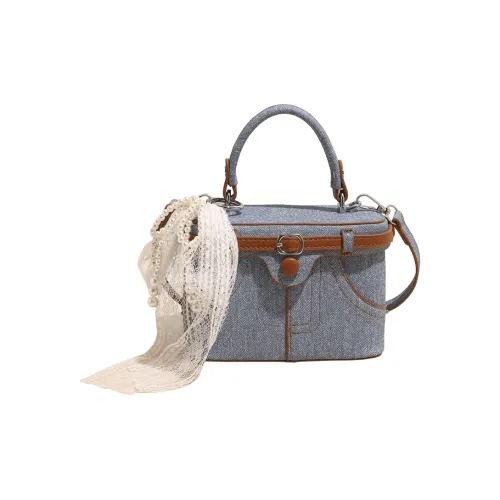 WXRX Деним Сумка через плечо Сумка Женская Джинсовый синий Кофе