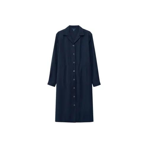 NAUTICA Длинное платье с длинными рукавами женское темно-синий