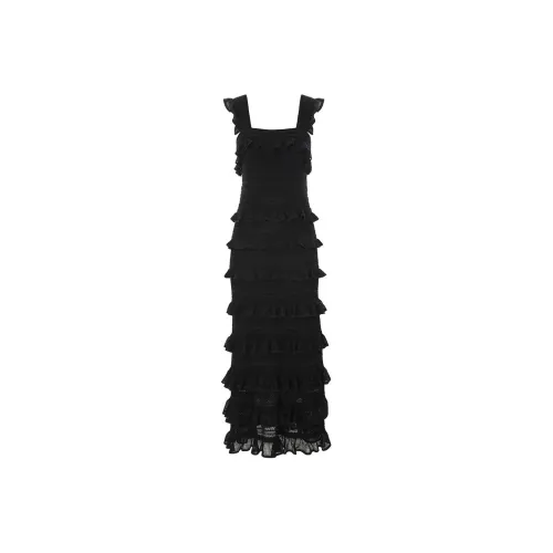 Zimmermann SS24 Sleeveless Dress Women's Black Zimmermann SS24 Без рукавов Платье Женское Черное