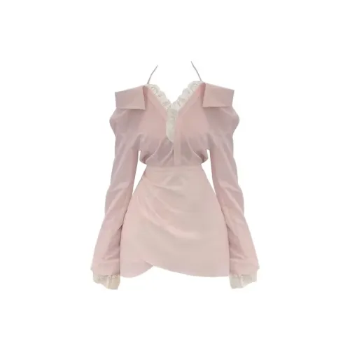 BDGU Длинное платье с длинными рукавами женское